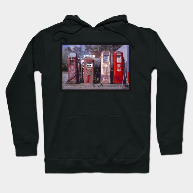 Vintage gas pumps Hoodie by Dancing Art